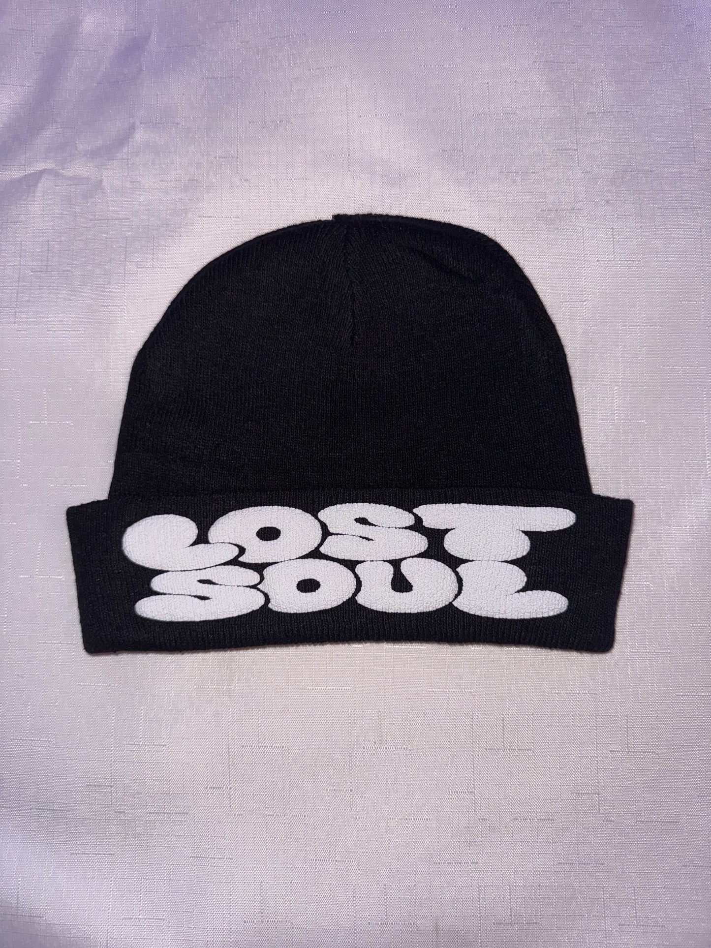Lost Soul BLACK/WHITE Puff Print Beanie