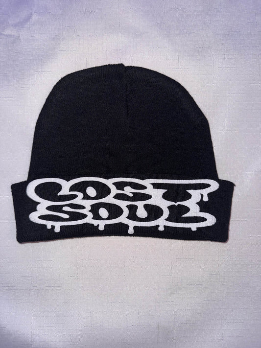 Lost Soul BLACK/WHITE Puff Print Beanie